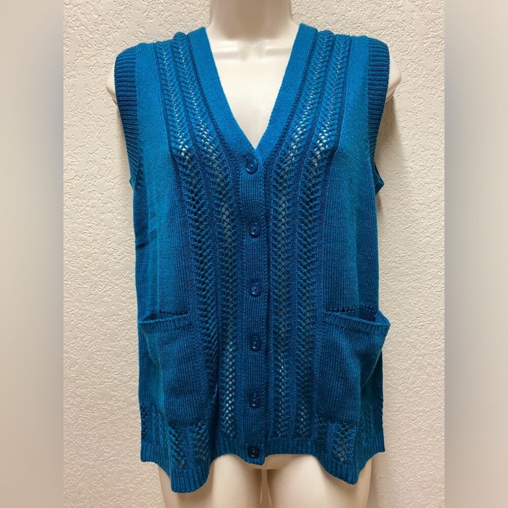 National Women’s Cardigan Sweater Vest Sz S